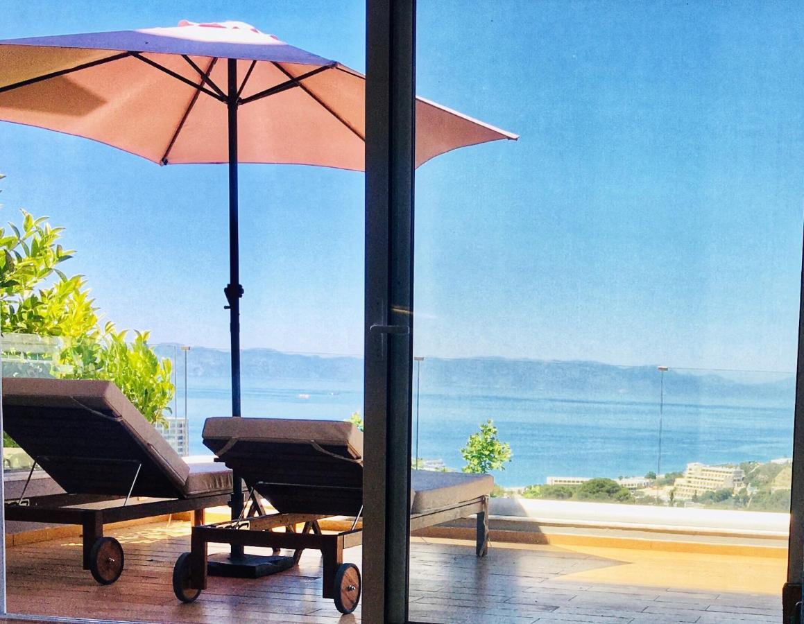 Ferienwohnung Flyviewflatsblue Privatehottub With Seaview Ixia  Exterior foto